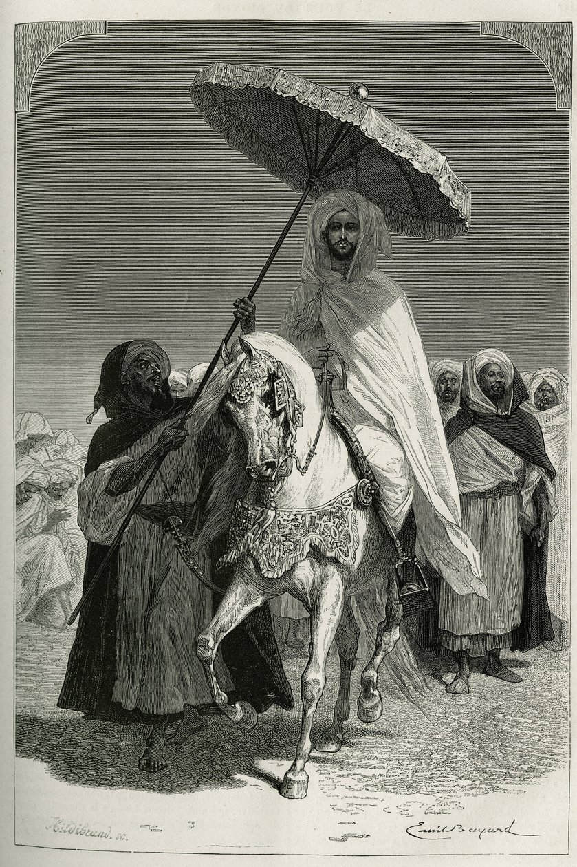 Sultan Hassan I of Morocco (ne Moulay El Hassan بواسطة إميل أنطوان بايارد