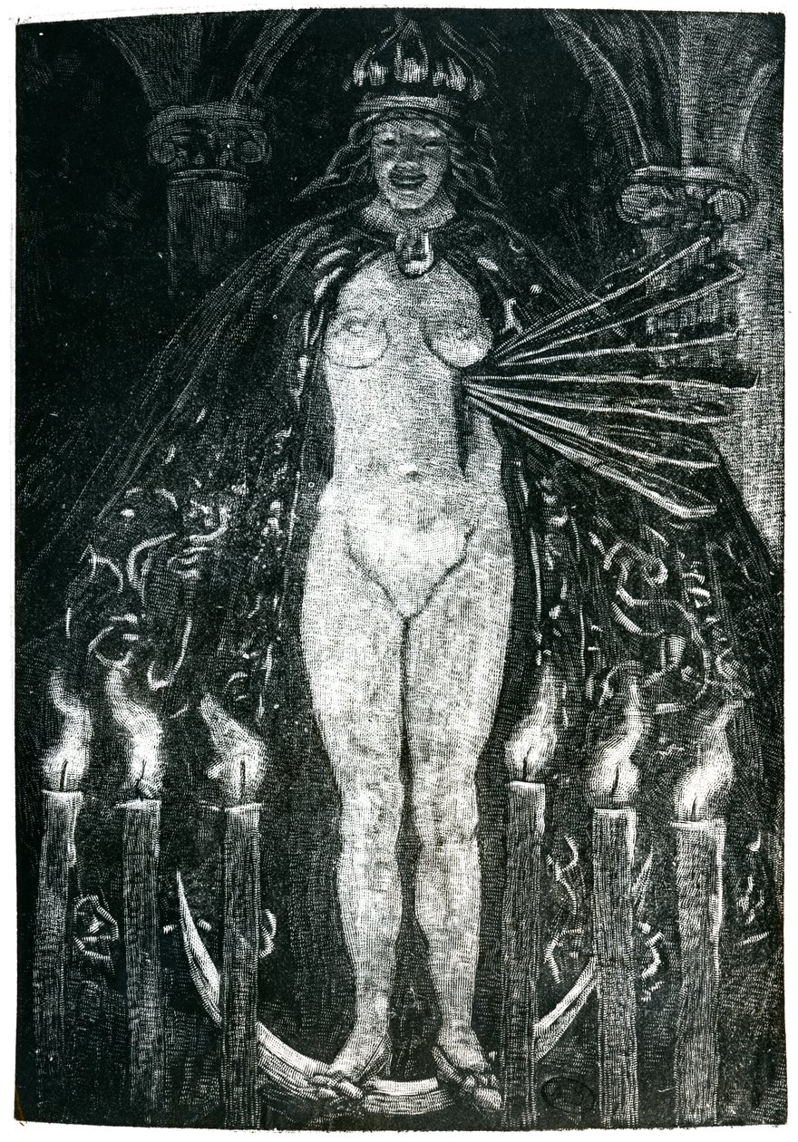 رسم توضيحي لقصائد تشارلز بودلير (1821-1867) (نقش) (صورة بالأبيض والأسود) بواسطة اميل برنارد
