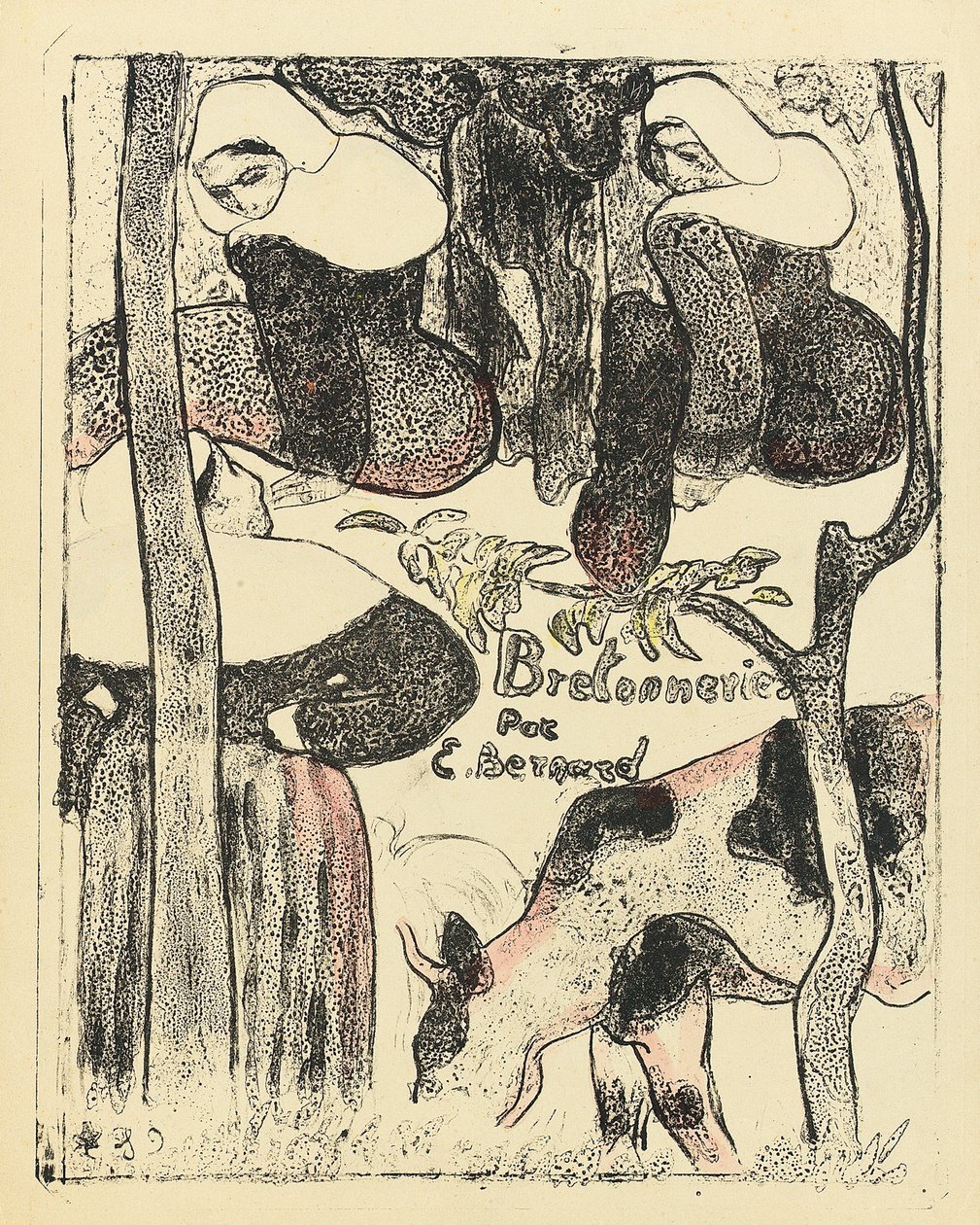 Les Bretonnieres ، الغلاف الأمامي للسلسلة ، 1888-1889 بواسطة اميل برنارد