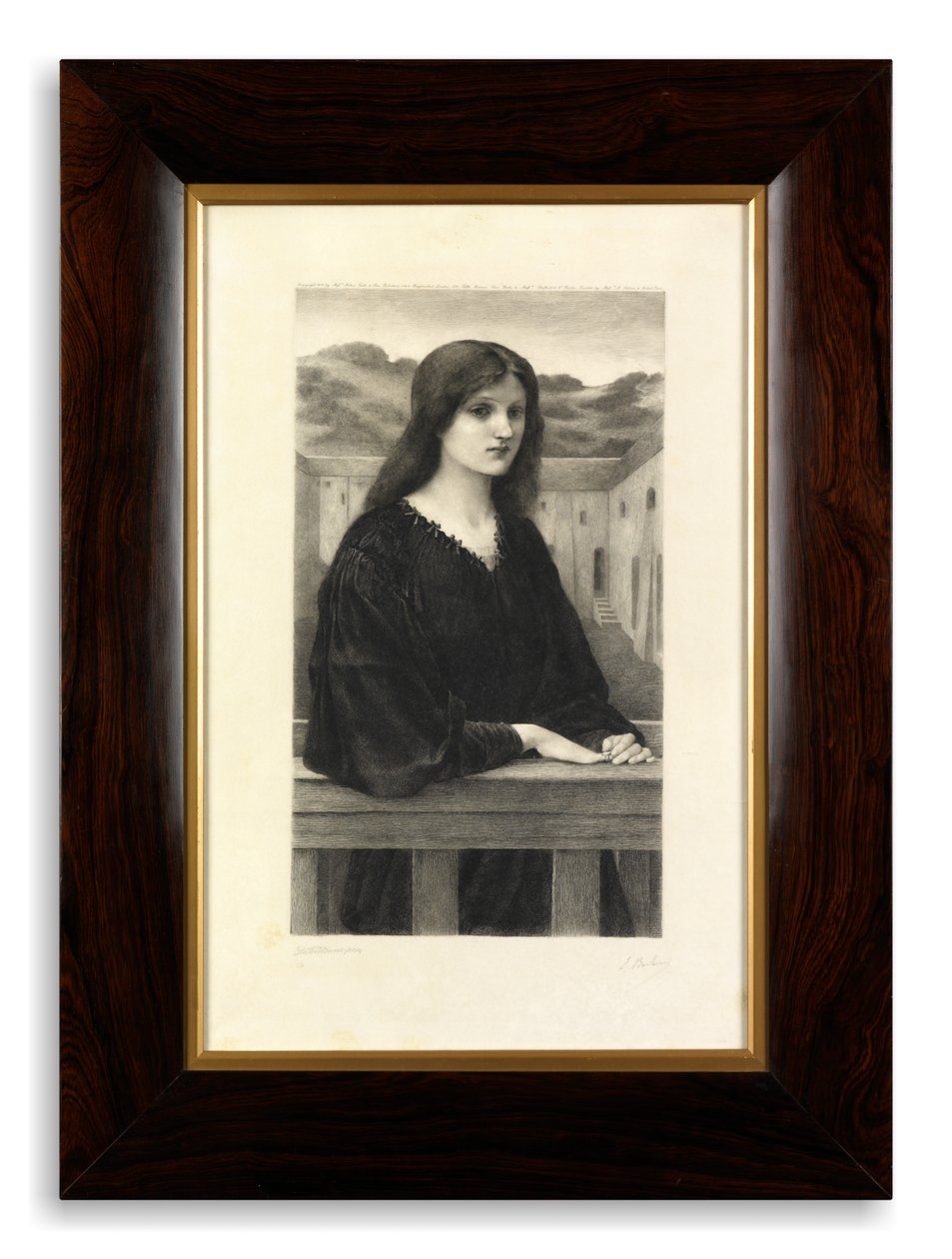 Vespertina Quies (etching printed on vellum) بواسطة اميل بويلفين