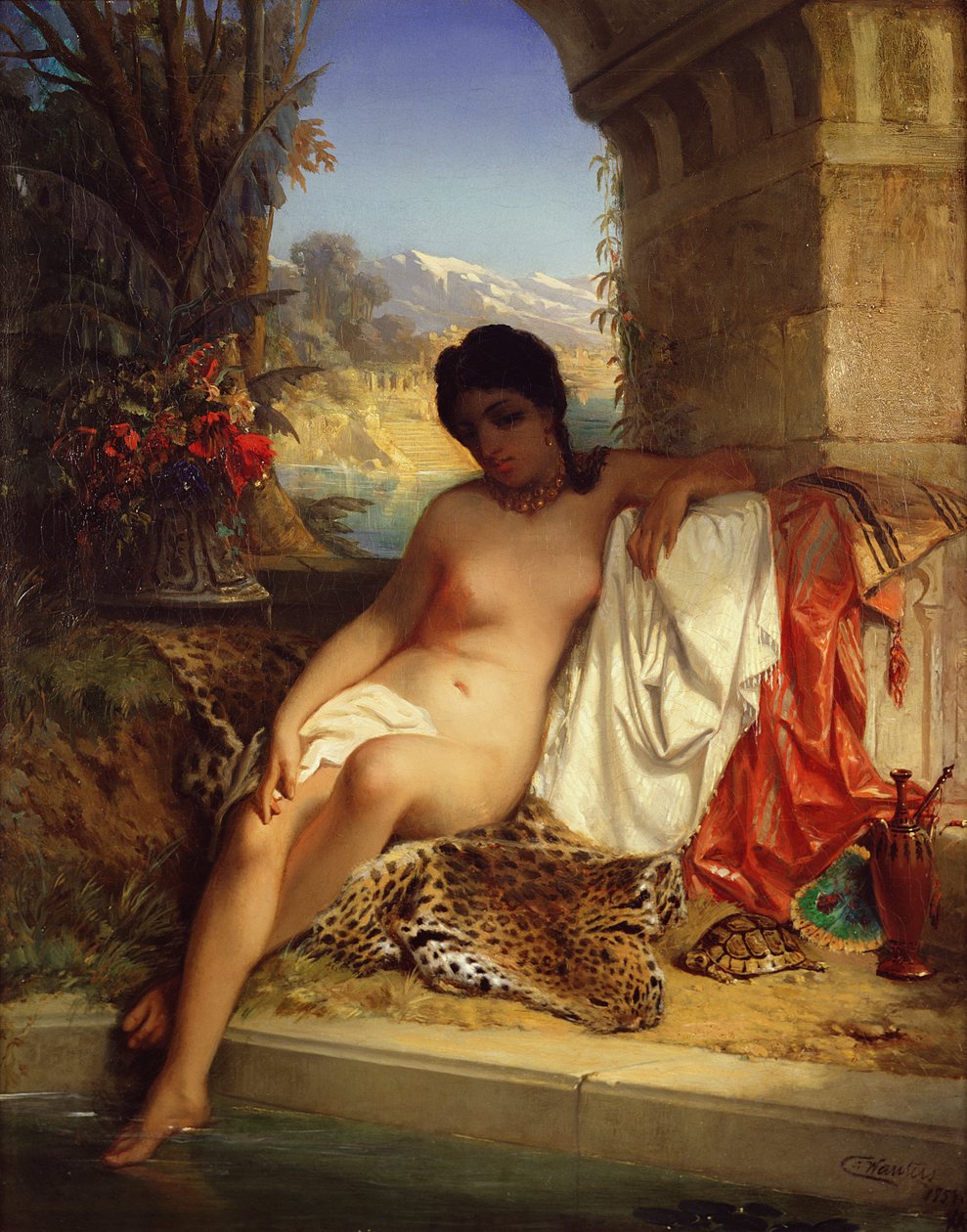 Odalisque ، c.1880 بواسطة اميل تشارلز ويوترز