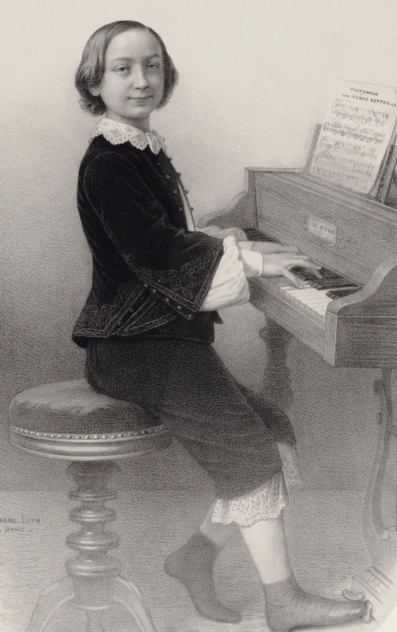 صورة عازف الكمان والملحن هنري كيتن 1848-1883. بواسطة اميل ديمايسونز