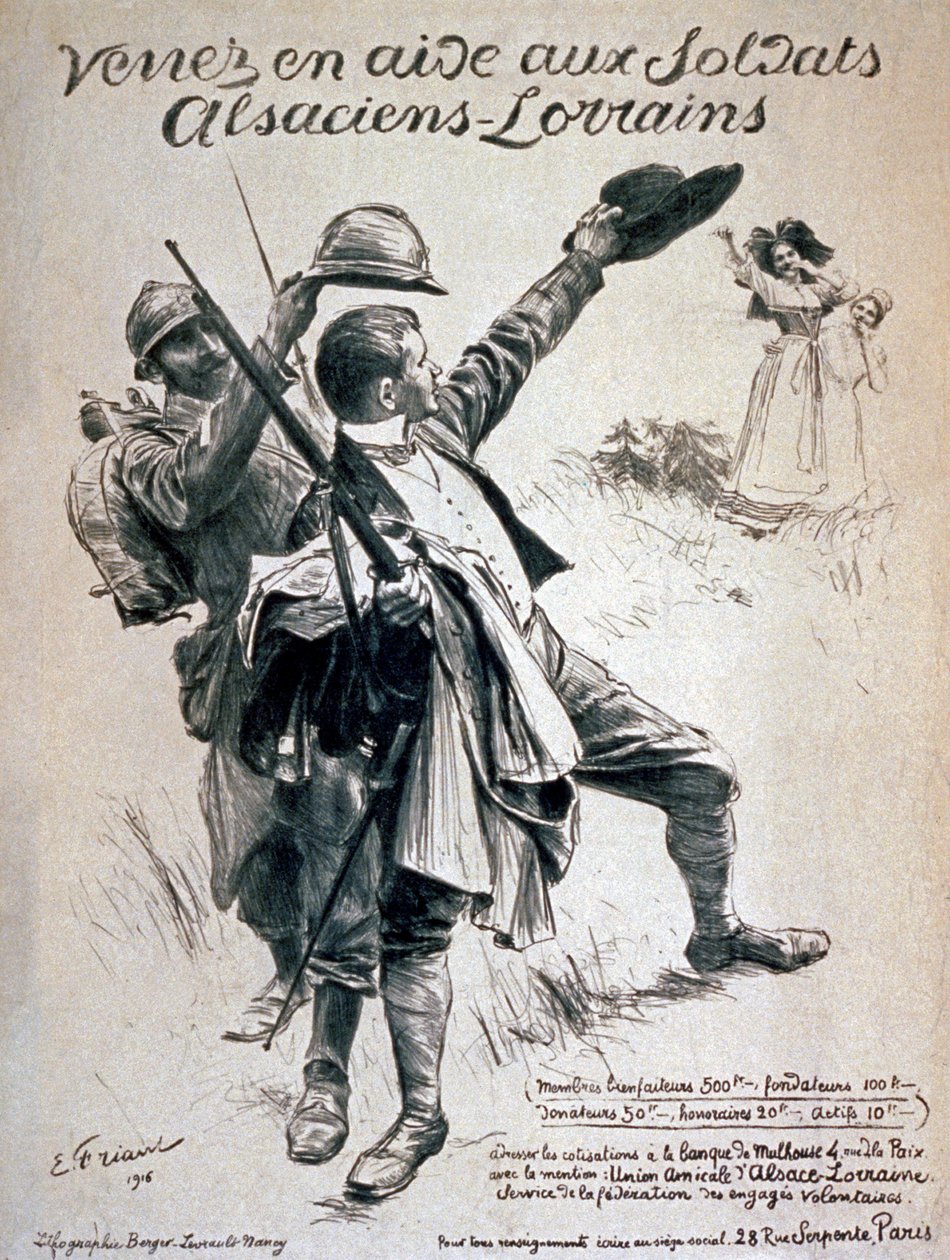 تعال لمساعدة جنود الألزاس ولورين ، 1916 بواسطة اميل فريانت