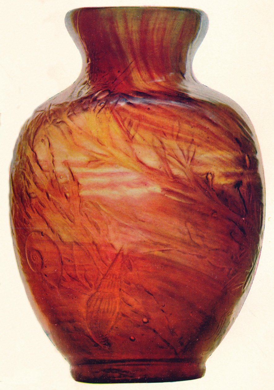 مزهرية زجاجية من إي جالي ، c1846-1903 ، 1903 بواسطة اميل جالي