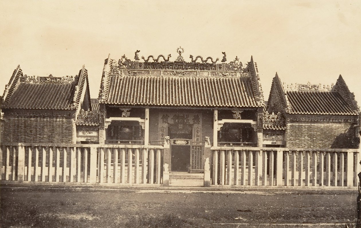 معبد المدينة الصينية ، 1866. بواسطة إميل جسيل