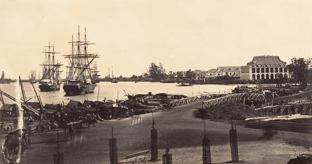 منظر لتأسيس إمبراطوريات Messageries ، 1866. بواسطة إميل جسيل