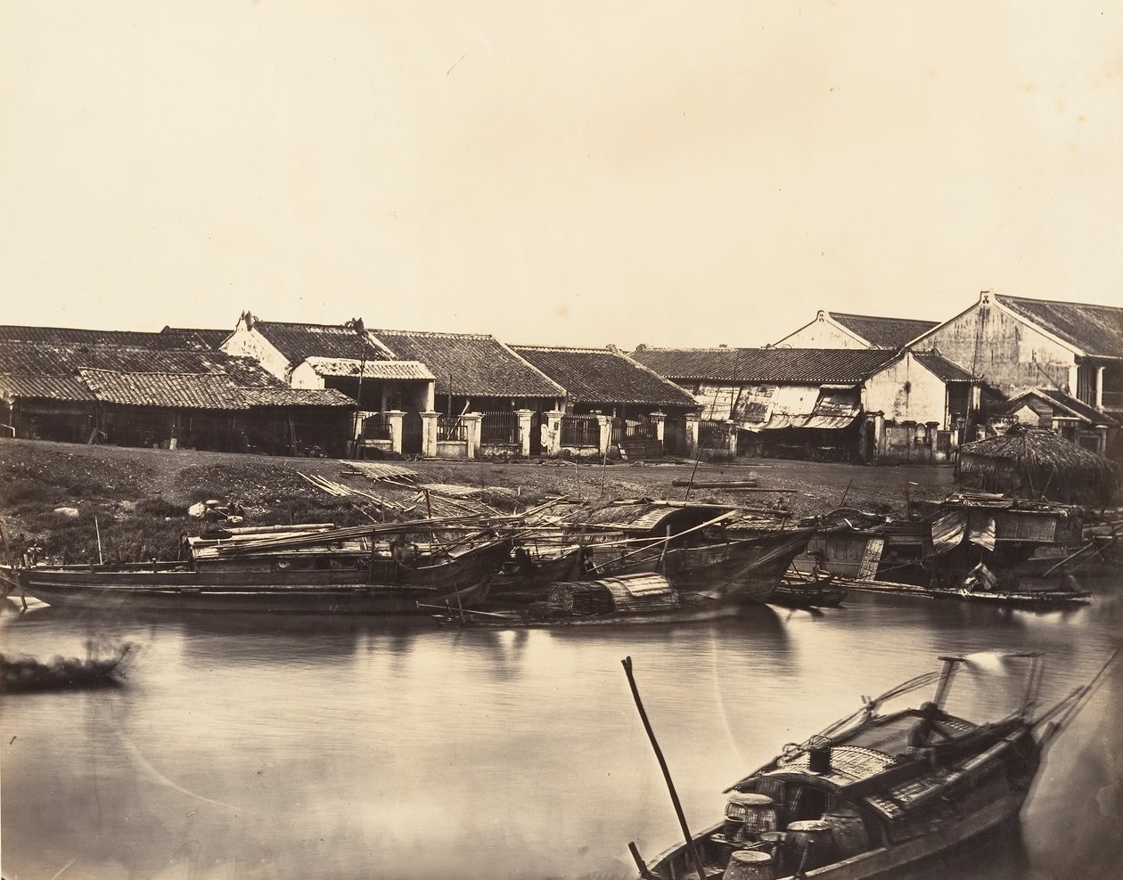 منظر لصحيفة Cholen City الصينية رقم 4 ، 1866. بواسطة إميل جسيل