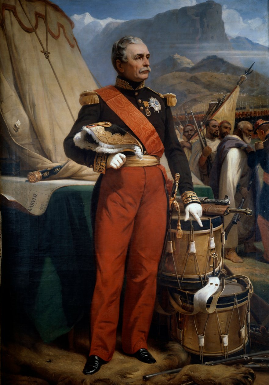 صورة لماريشال جاك لويس سيزار ألكسندر راندون (1795-1871) أثناء حملة الجزائر الاستكشافية في قبلي عام 1857. لوحة رسمها هوراس فيرنيه (1789-1863) بواسطة إميل جان هوراس فيرنيه