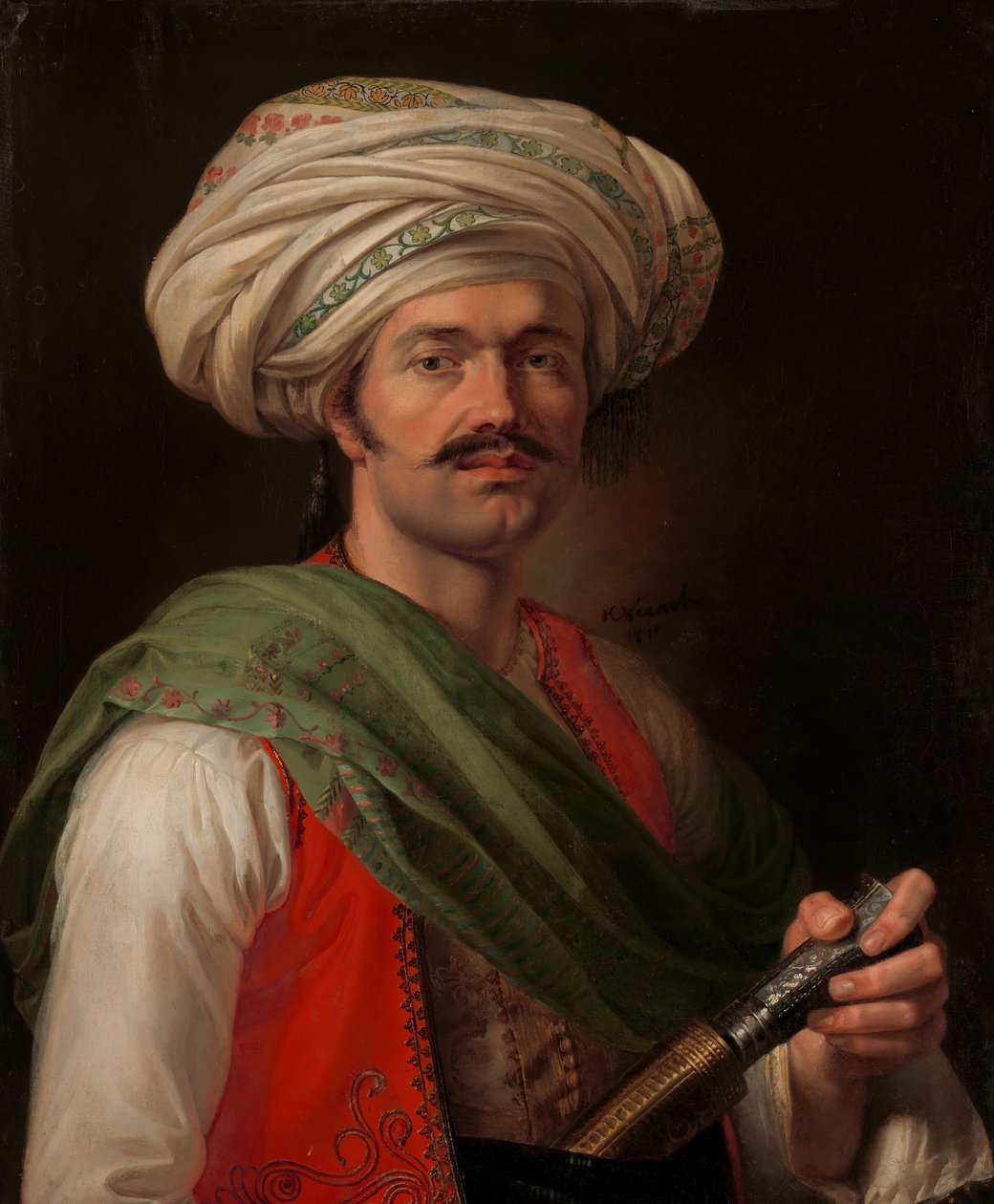 صورة مملوكي ، يقال إنها رستم رضا كاليفورنيا. 1781-1845 ، 1810. بواسطة إميل جان هوراس فيرنيه