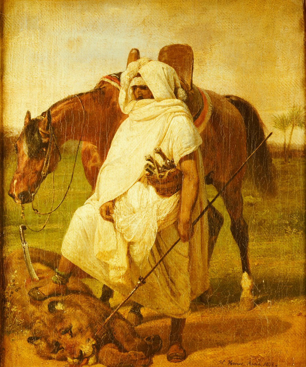 الأسد هنتر ، 1833 بواسطة إميل جان هوراس فيرنيه