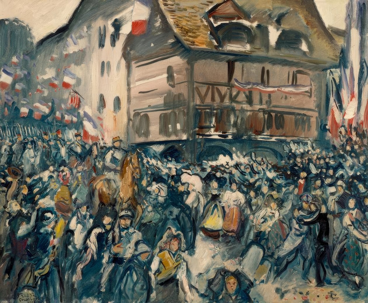 دخول الفرنسيين إلى ستراسبورغ في 27 نوفمبر 1918 بواسطة إميل أوتون فريزز