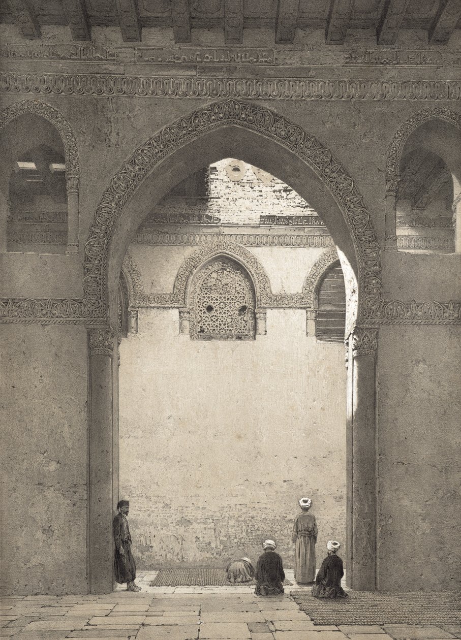 مسجد أحمد بن طولون ، نقش عليه فيليب بينويست (1813-1905) 1877 بواسطة إميل بريس دافنيس