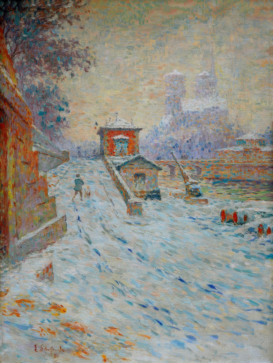 Notre-Dame de Paris (Notre-dame par la neige oder Notre-Dam بواسطة إميل شوفينكر