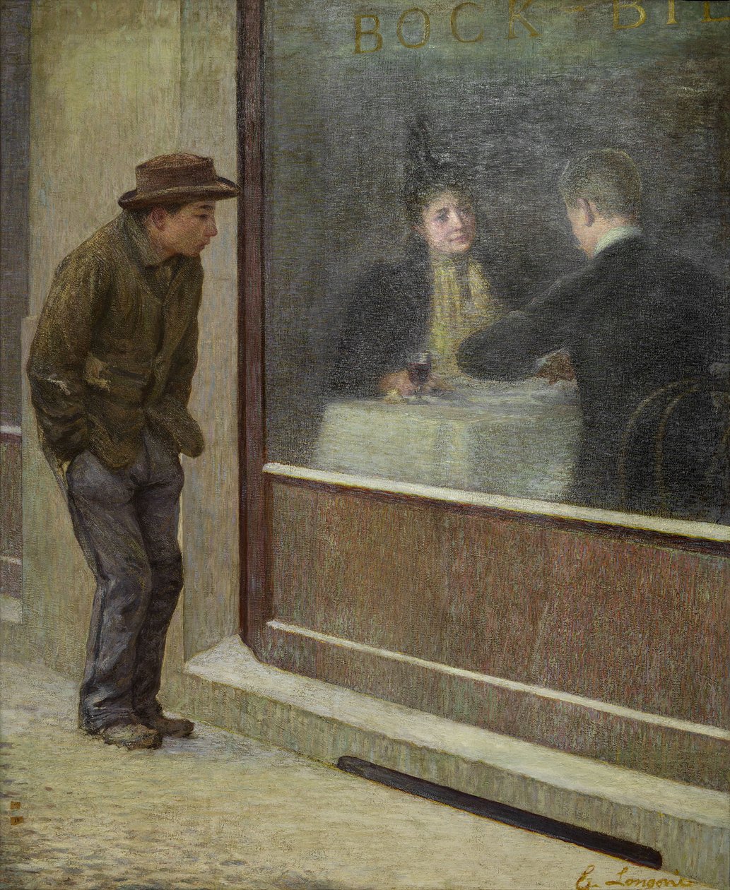تأملات لرجل جائع أو تناقضات اجتماعية ، 1894. بواسطة إميليو لونجوني