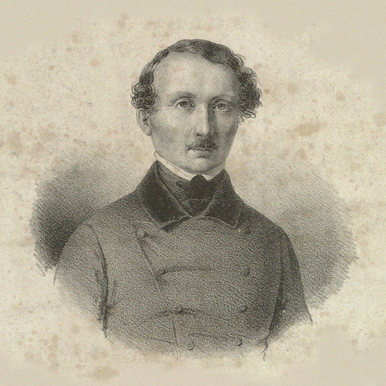 صورة للمؤلف الموسيقي هانز كريستيان لومبي 1810-1874 ، 1846. بواسطة إميليوس ديتليف بيرنتزن