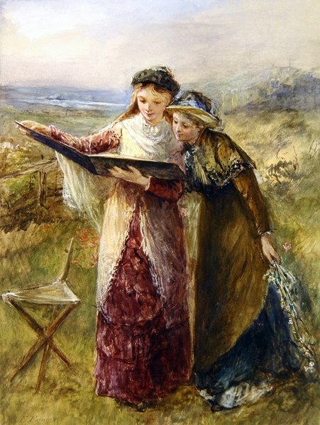 كتاب الرسم (ألوان مائية على ورق) بواسطة إميلي فارمر