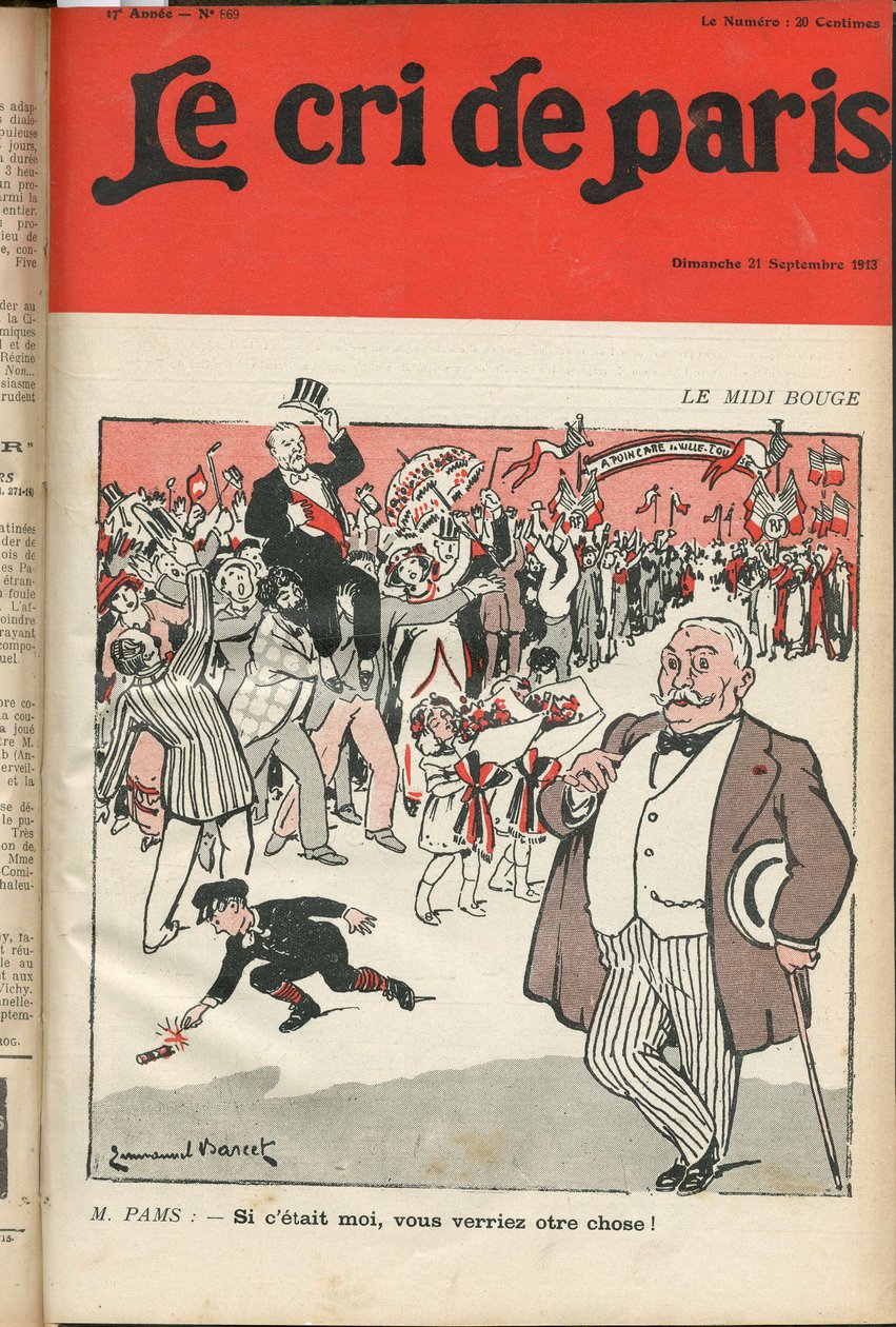 غلاف "" Le Cri de Paris "" بواسطة إيمانويل باركيت