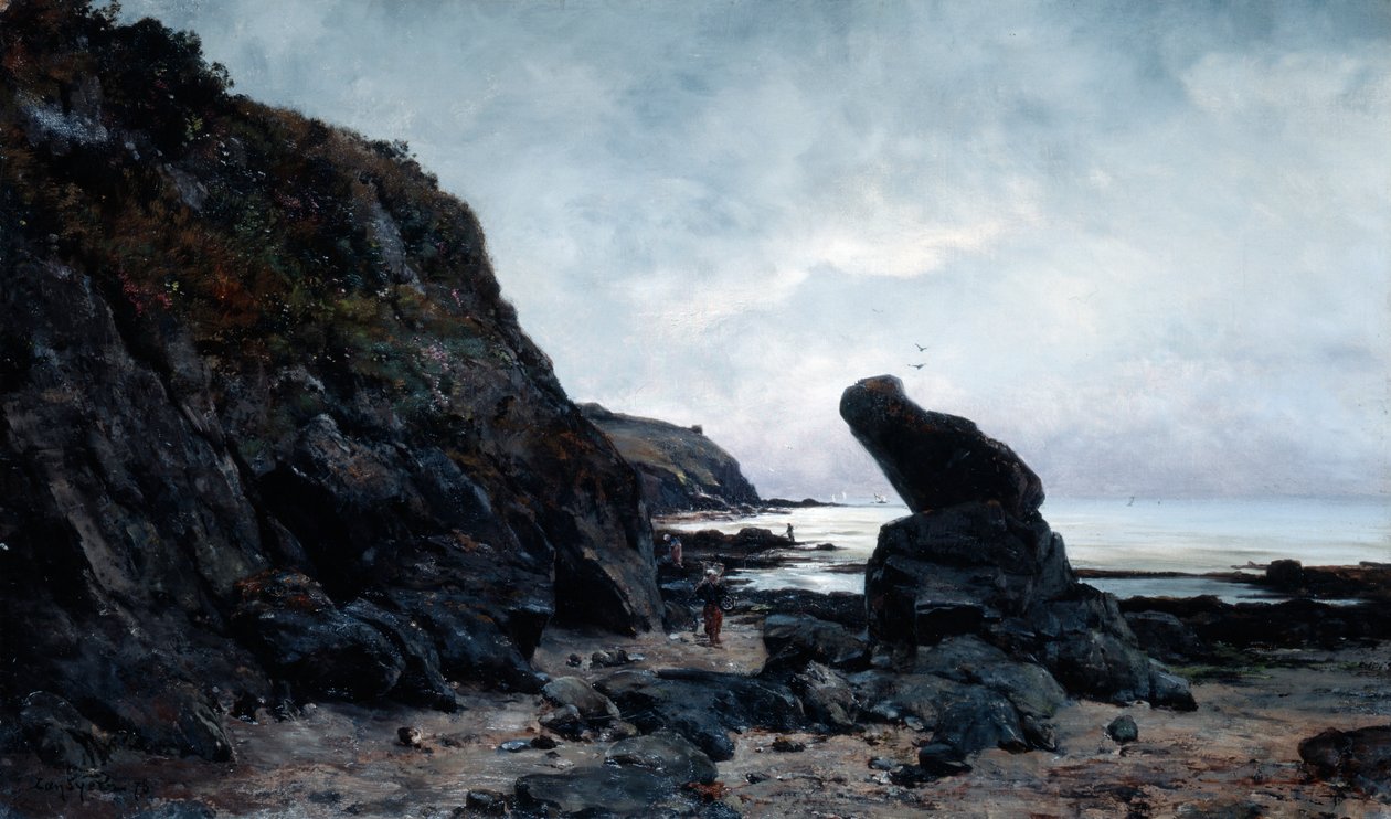 من الصخور في Low Tide ، 1878 بواسطة إيمانويل لانسير