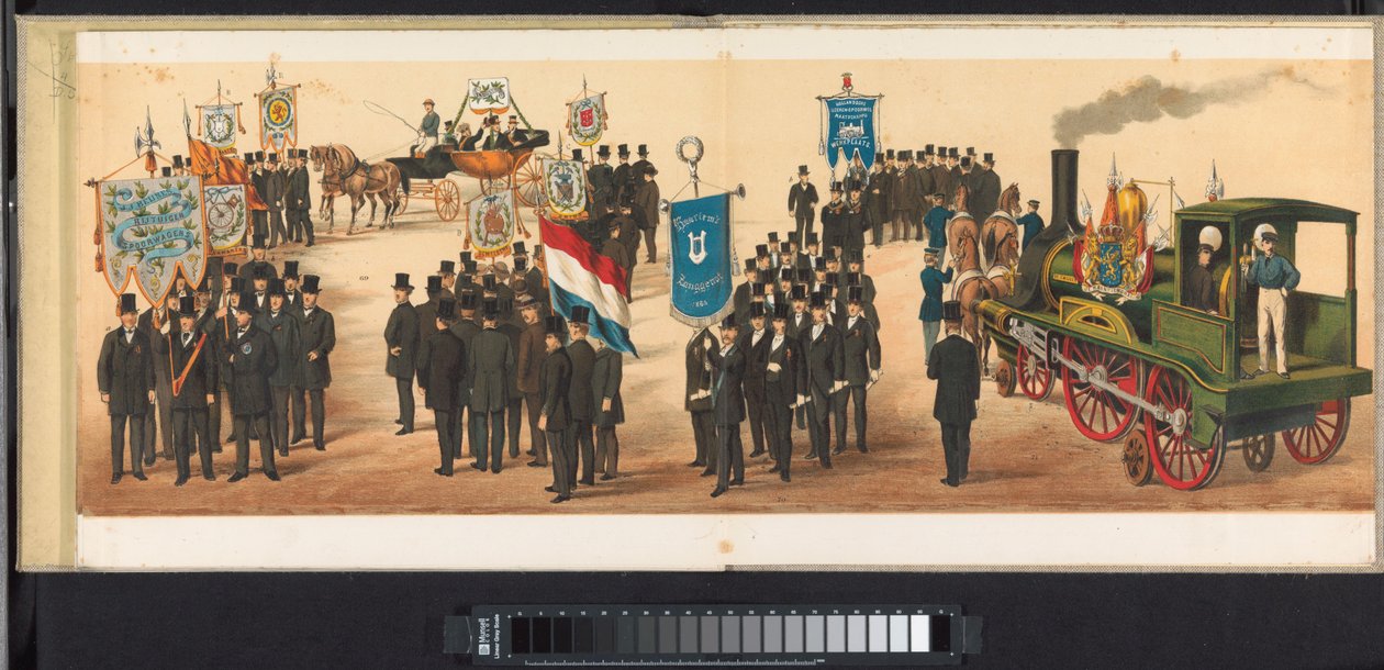 موكب في هارلم ، 1872 (اللوحة 11) موكب أقيم في هارلم ، الأول من أبريل 1872. (عنوان السلسلة على الكائن) بواسطة إمريك وبينجر