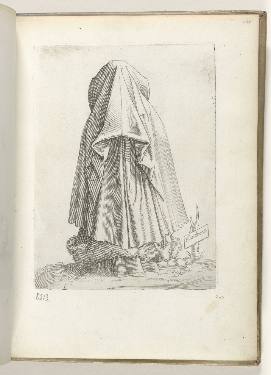 فلاندر (العنوان على الكائن) Een vrouw uit Vlaanderen ، gekleed volgens de mode van ca. 1550 مواقف الدول المختلفة في عصرنا (عنوان المسلسل) بواسطة Enea Vico