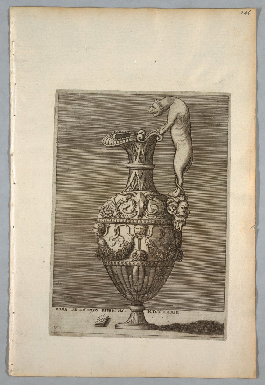 مزهرية (اللوحة 6 من سلسلة) بواسطة Enea Vico