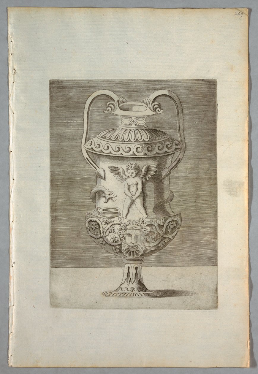 مزهرية (اللوحة 9 من سلسلة) بواسطة Enea Vico