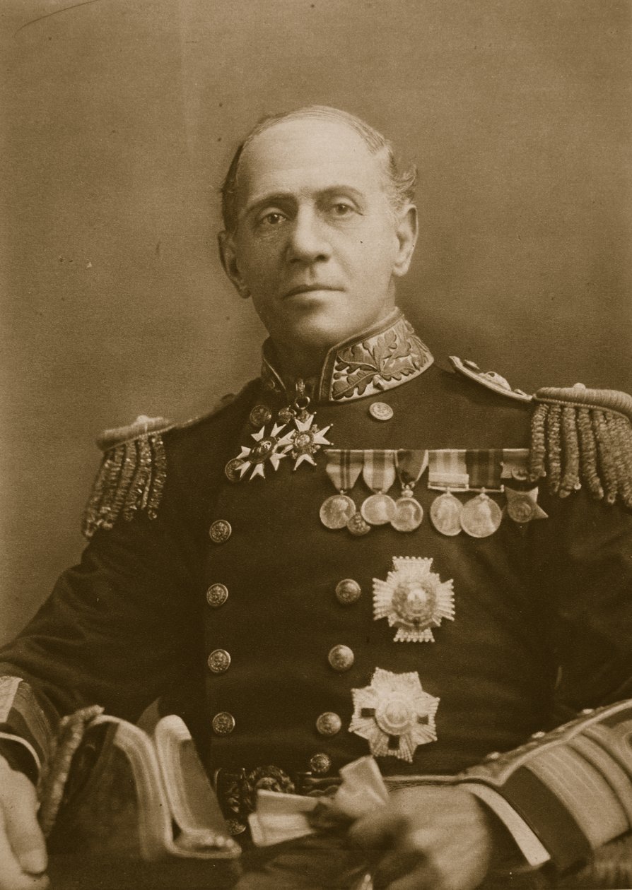 الأدميرال السير سيسيل بورني ، KCB ، GCMG ، القائد الثاني للأسطول الكبير ، 1914-1919 بواسطة مصور انجليزى