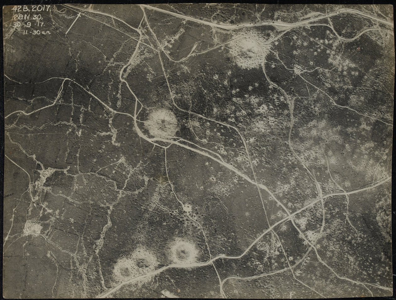 صورة جوية ، 30 سبتمبر 1917 بواسطة مصور انجليزى