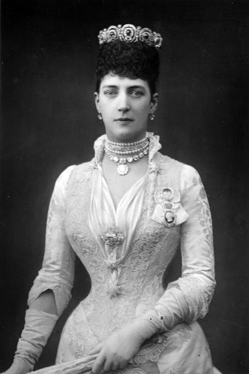 الكسندرا ، ملكة الملكة إدوارد السابع لبريطانيا العظمى ، c.1890 بواسطة مصور انجليزى