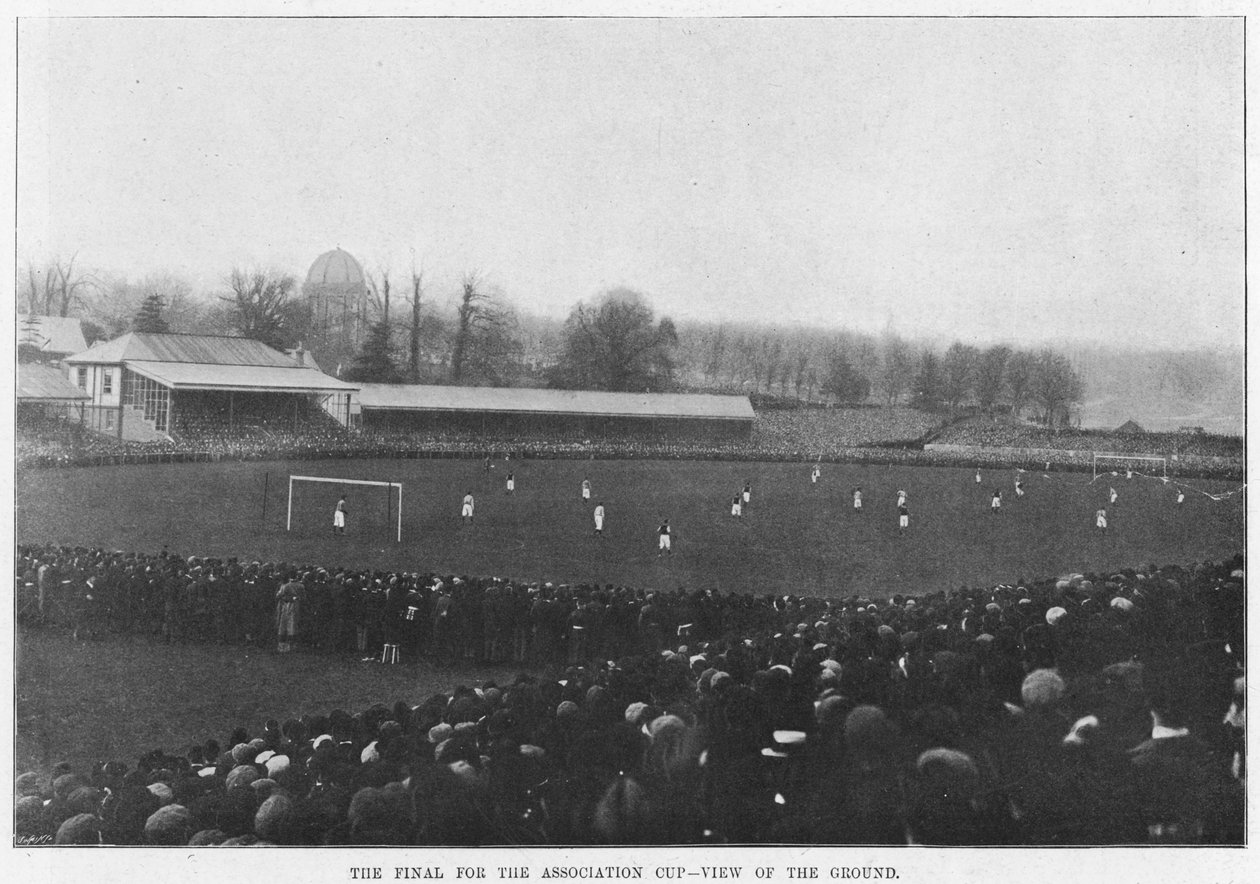أستون فيلا وإيفرتون يلعبان نهائي كأس الاتحاد 1897 بواسطة مصور انجليزى
