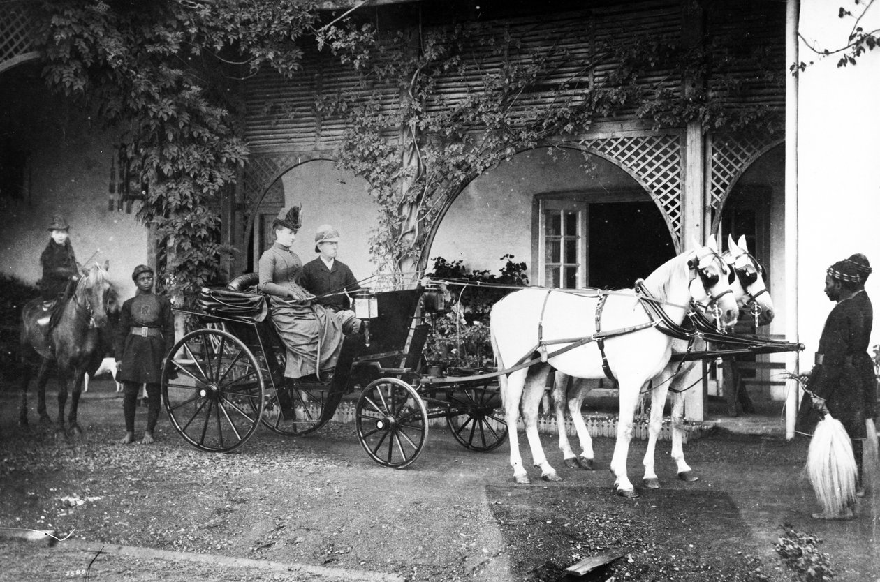 الأسرة البريطانية في الهند ، c.1875 بواسطة مصور انجليزى