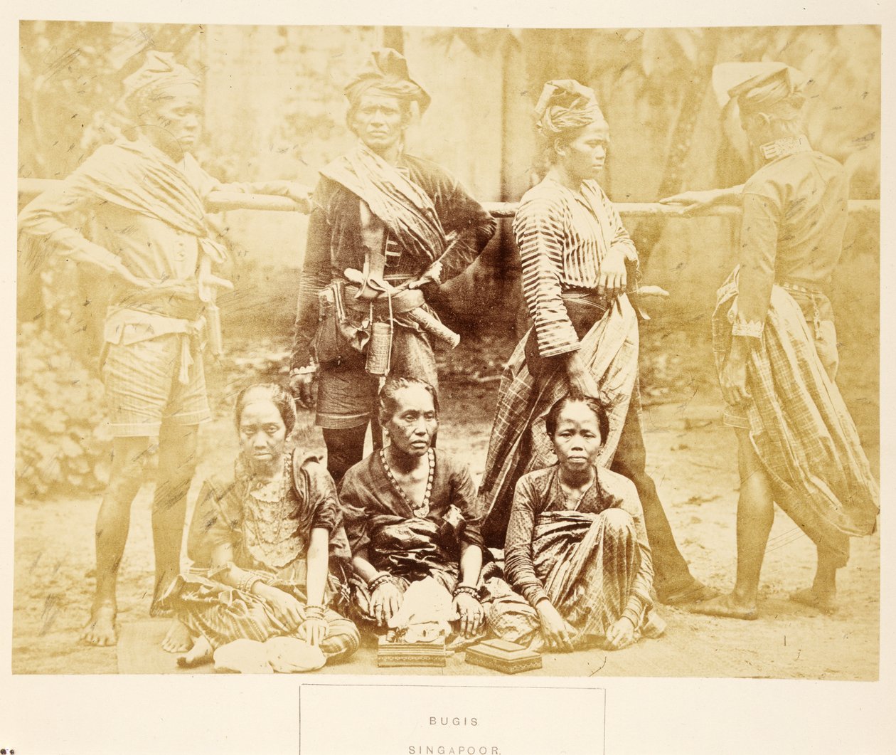 بوغيس ، سنغافورة ، من شعب الهند ، بقلم جيه فوربس واتسون ، تم نشره عام 1868 (طبعة زخرفية) بواسطة مصور انجليزى