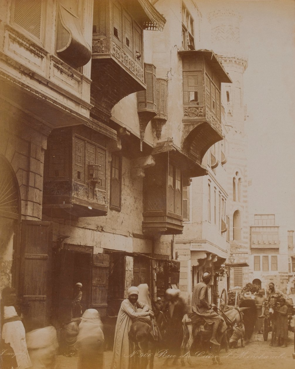مشهد الشارع المصري ، 1893 بواسطة مصور انجليزى