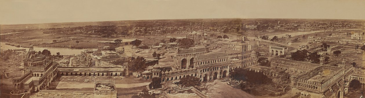Indian Cityscape ، من مجموعة من تسعة وعشرين صورة مرتبطة بالتمرد الهندي ، c.1858 بواسطة مصور انجليزى