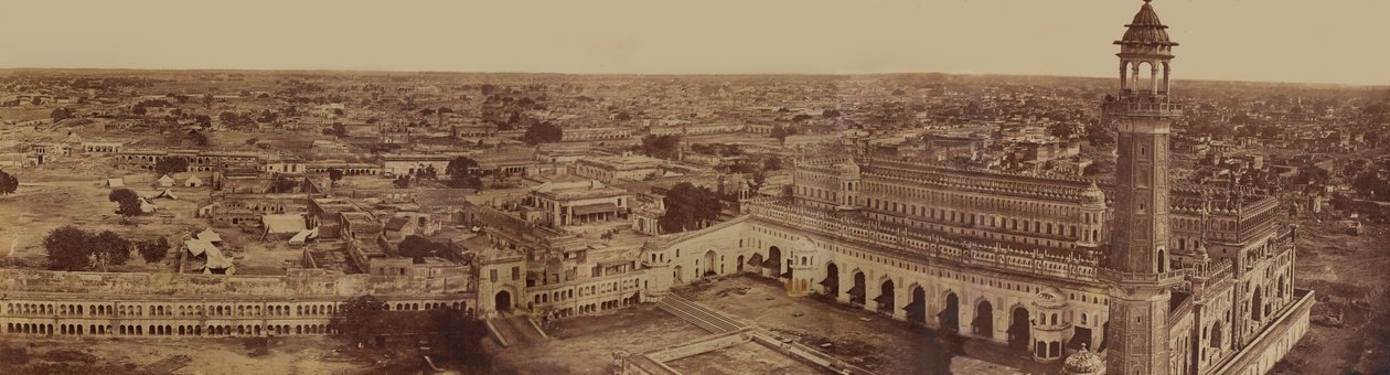 Indian Cityscape ، من مجموعة من تسعة وعشرين صورة مرتبطة بالتمرد الهندي ، c.1858 بواسطة مصور انجليزى