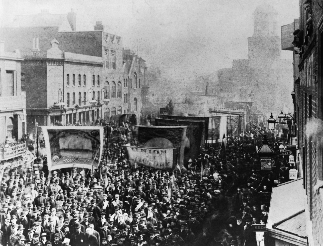 لندن دوك سترايك ، 1889 بواسطة مصور انجليزى