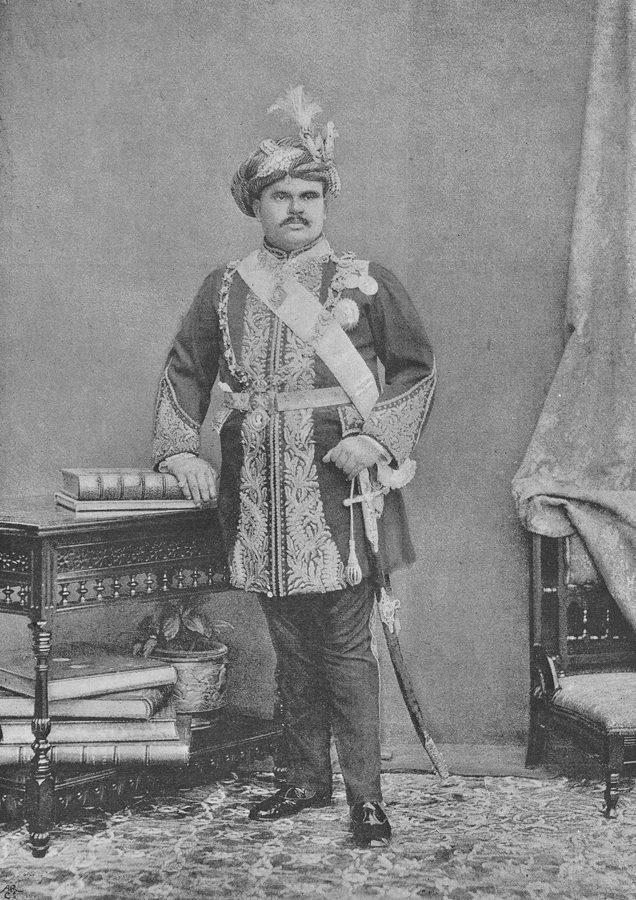مهراجا تختسينجي من بهافناغار بواسطة مصور انجليزى