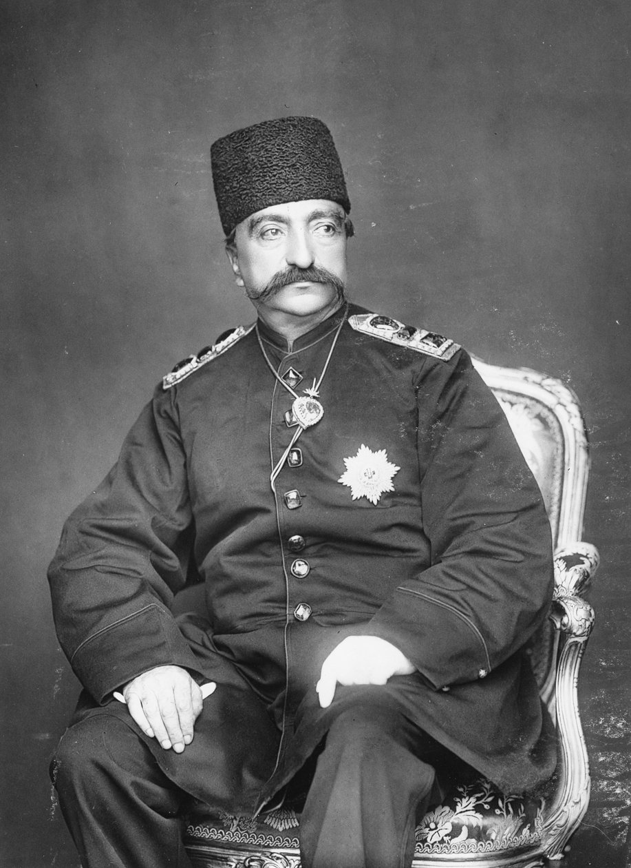 Naser al-Din Shah Qajar of Persia  بواسطة مصور انجليزى