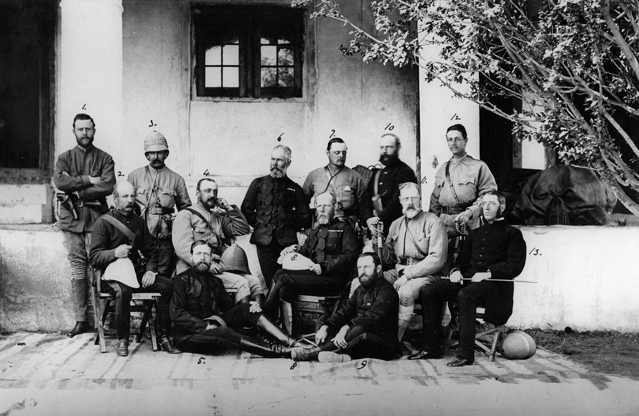 الضباط والجنرالات الذين خدموا خلال الحرب الأنغلو-أفغانية الثانية ، 1878-1880 بواسطة مصور انجليزى