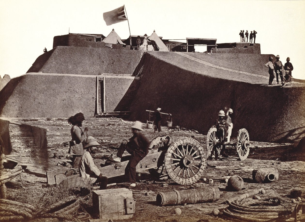 حصن بهلانغ ، 1860 (ألبوم فضي مطبوع) بواسطة مصور انجليزى