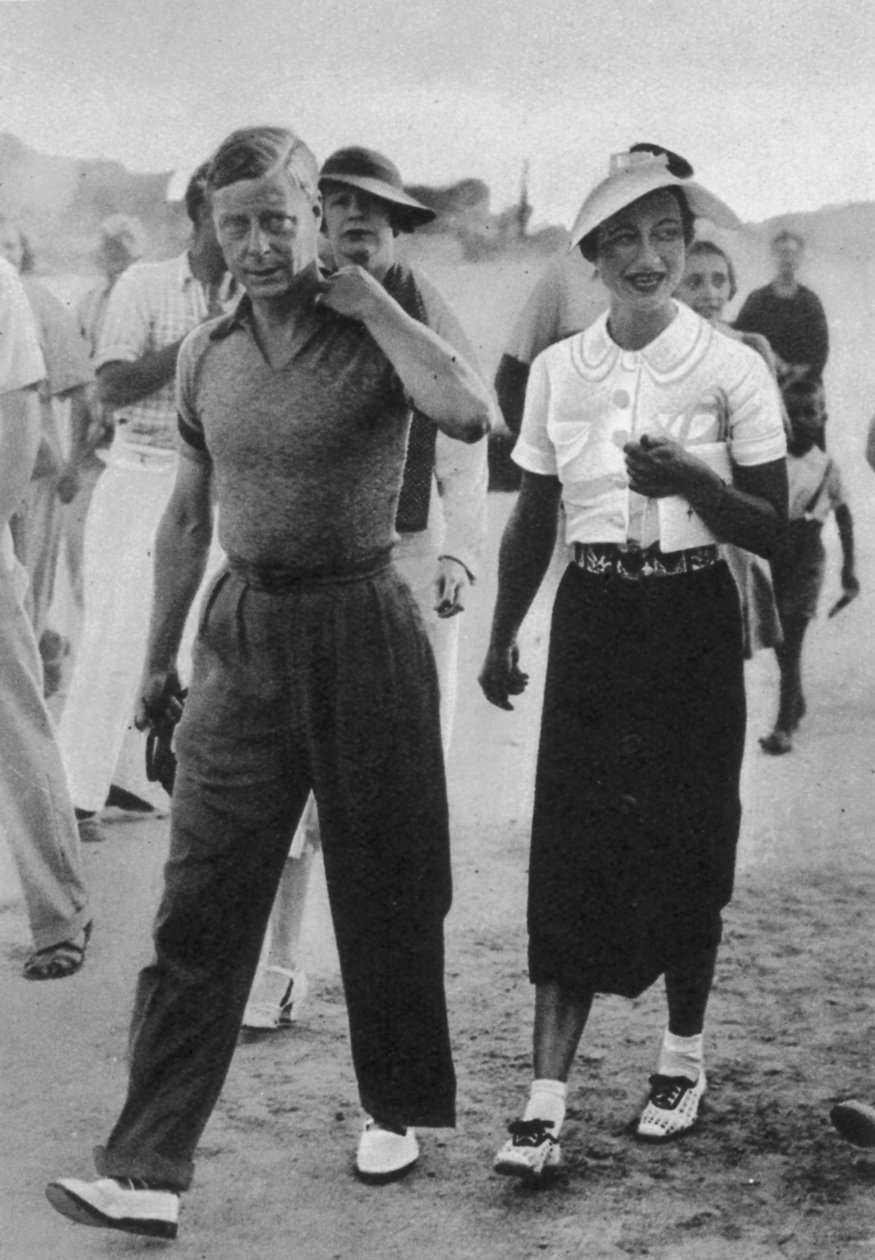 الأمير إدوارد وواليس وارفيلد سيمبسون ، دوق ودوقة وندسور ، 1936 بواسطة مصور انجليزى