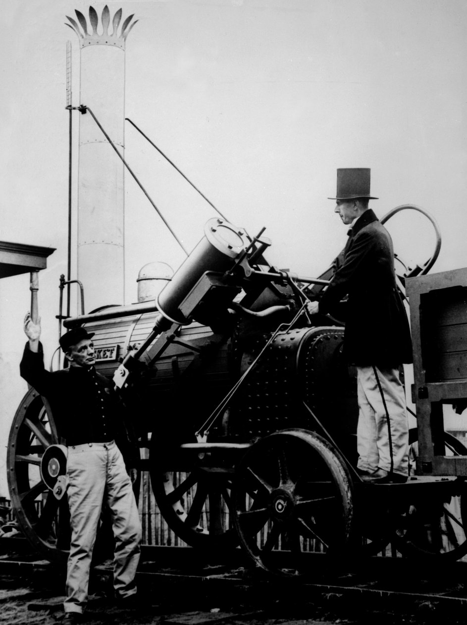 نسخة طبق الأصل من صاروخ ستيفنسون ، 1929 بواسطة مصور انجليزى