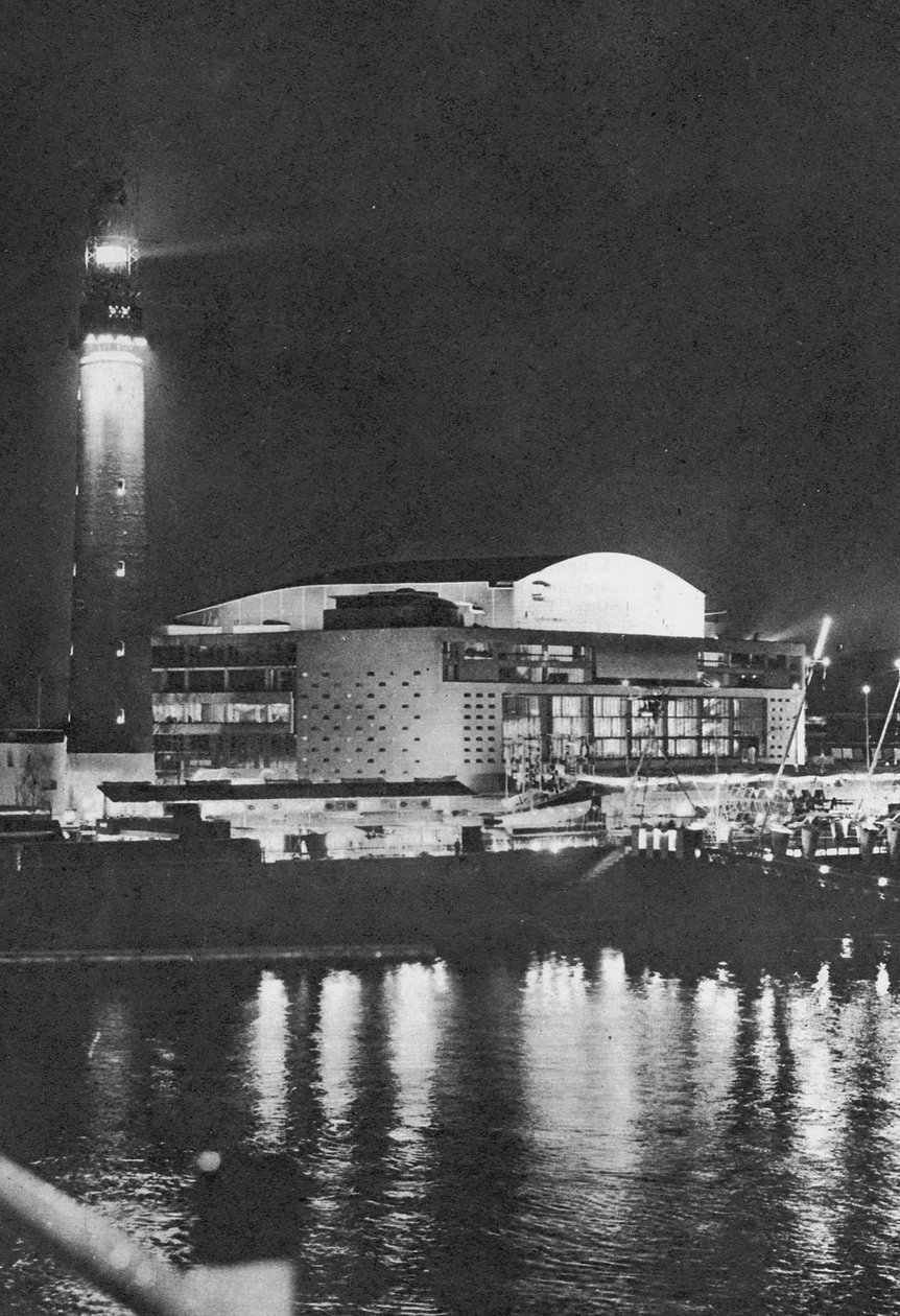 ساوث بانك في الليل ، 1951 بواسطة مصور انجليزى