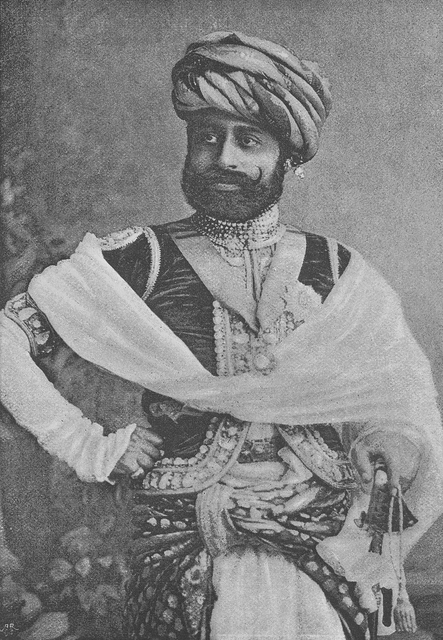 Thakore Sahib Waghji II Rawaji بواسطة مصور انجليزى