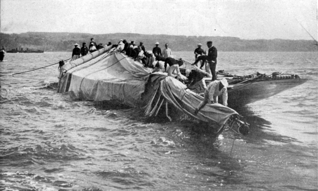 حادث شامروك الثاني ، رسم توضيحي من الملك ، 1 يونيو 1901 بواسطة مصور انجليزى