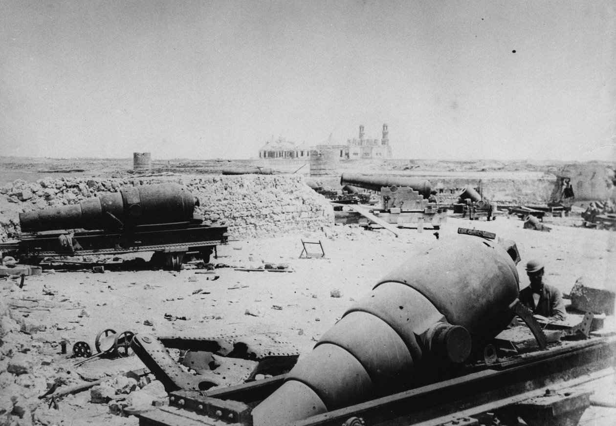 قصف الإسكندرية ، 1882 بواسطة مصور انجليزى