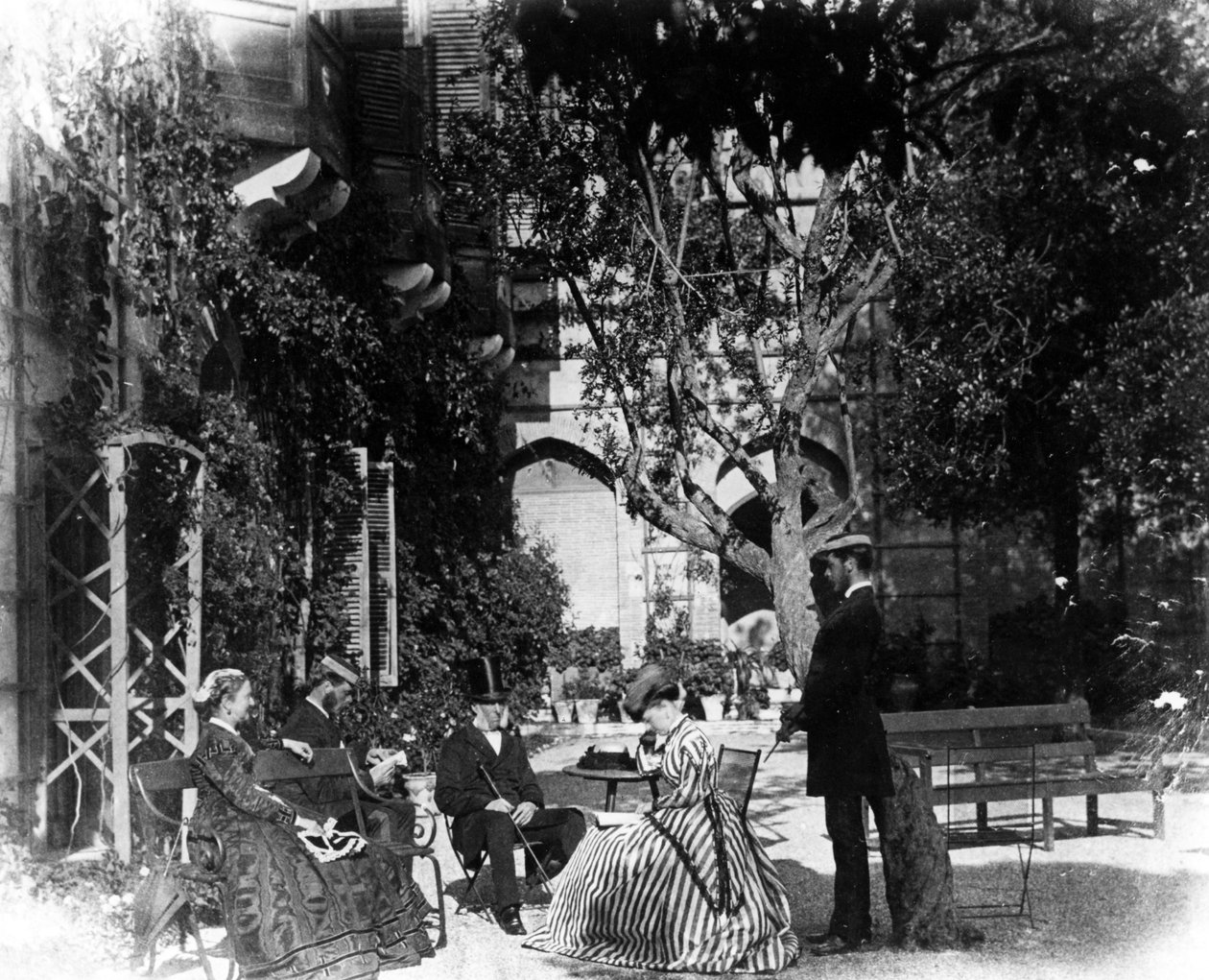 حدائق الدير ، جبل طارق ، c.1868 بواسطة مصور انجليزى
