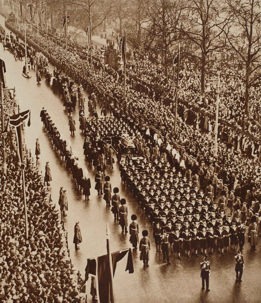 موكب جنازة جورج الخامس ، 1936 بواسطة مصور انجليزى