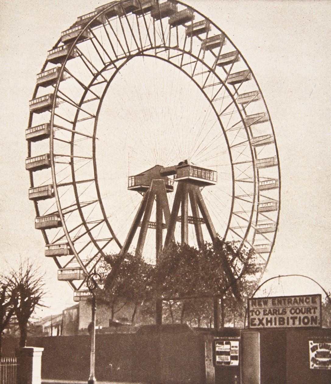 The Great Wheel ، Earls Court ، c.1900 بواسطة مصور انجليزى