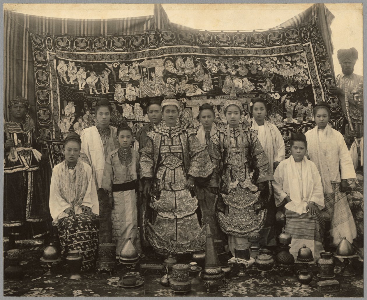 شركة المسرح ، بورما ، ج .1910 بواسطة مصور انجليزى